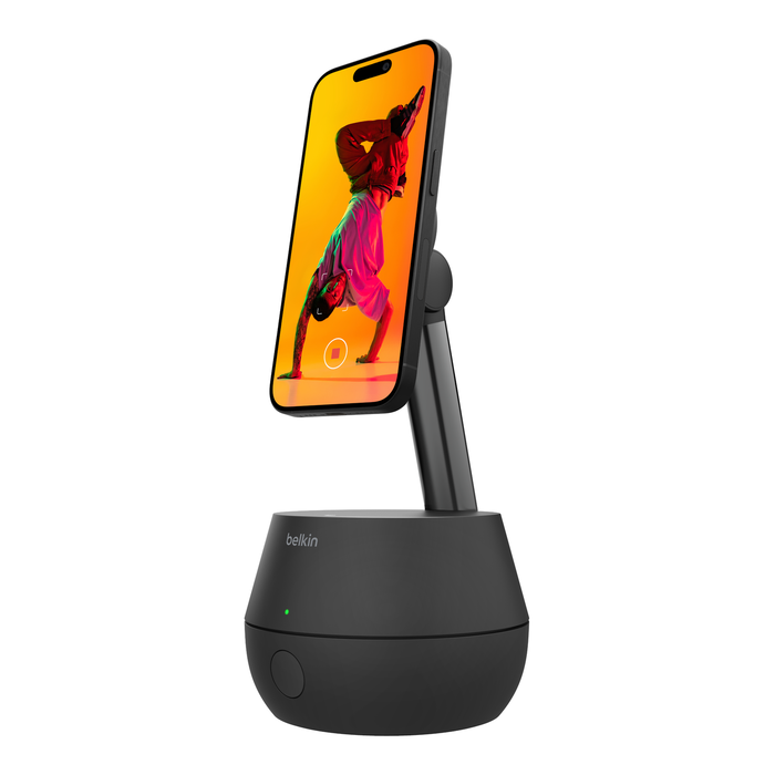 Revolutionize Your iPhone Experience with the Belkin Auto-Tracking Stand Pro: Seamless 360º Tracking and MagSafe Charging! 